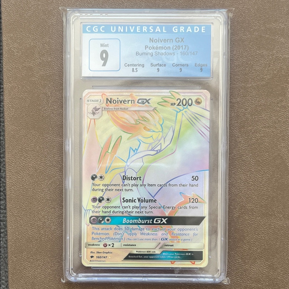 Noivern GX Pokémon Card graded cgc9